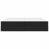 vidaXL Opbergbed met matras met matras Zwart 200 x 200 cm Polyester