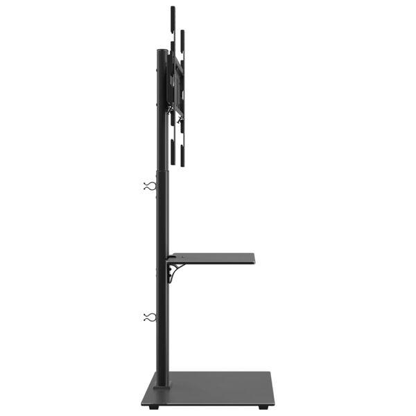 vidaXL Tv-standaard hoekmodel 2-laags voor 32-65 inch zwart
