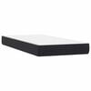 vidaXL Boxspring met matras fluweel zwart 90x210 cm