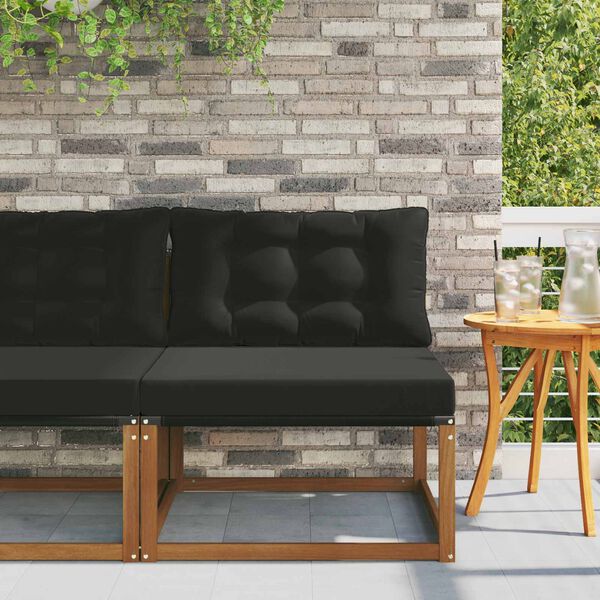 vidaXL Buiten Midden Sofa Massief Acaciahout Naturel