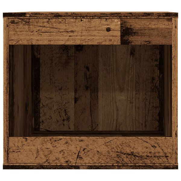vidaXL Kattenbakkast 47x59x42 cm bewerkt hout oud houtkleurig