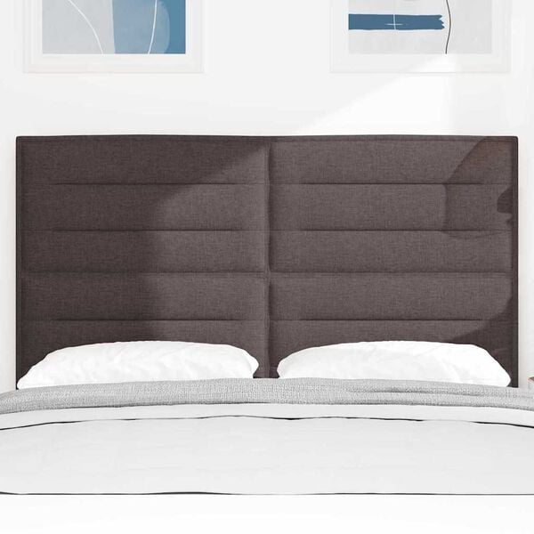 vidaXL Hoofdbord Donkerbruin 144 cm Stof