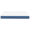 vidaXL Bedmatras met matras Blauw 140 x 200 cm Stof