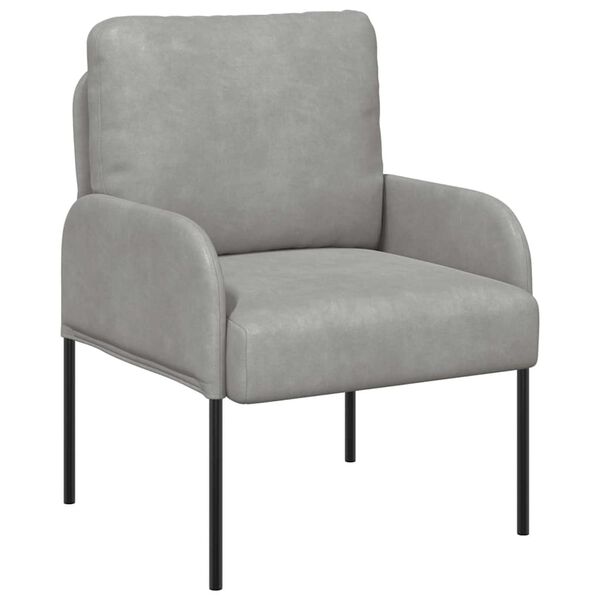 vidaXL Banken met kussen 55cm Lichtgrijs Multiplex