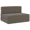 vidaXL Vouwbare Bankbed Lichtgrijs 100 x 80 x 60 cm Stof