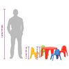 vidaXL Kindertafel en stoelenset PP