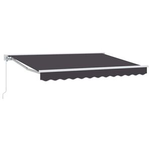 vidaXL Zijde Frame Antraciet 250 x 200 cm Polyester met PU-coating