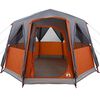 vidaXL Huisje Tent met dak Grijs en Oranje 320 x 320 x 203 cm