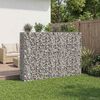 vidaXL Gabion Verhoogd Bed 3 pcs Zilver 250 x 50 x 150 cm