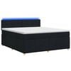 vidaXL Boxspringbed met matras met hoofdeinde Zwart 160 x 200 cm Stof