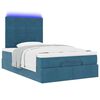 vidaXL Ottoman bed met matrassen en LED's 120x200cm fluweel