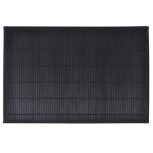 6 Placemats bamboe 30 x 45 cm zwart