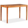 vidaXL Eettafel 118x60x76 cm massief hout