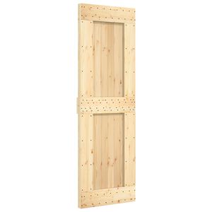 vidaXL Schuifdeur NARVIK Naturel en Zwart 70 x 210 cm (152,5 cm)