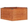 vidaXL Plantenbak verhoogd 129x129x45 cm cortenstaal roestig