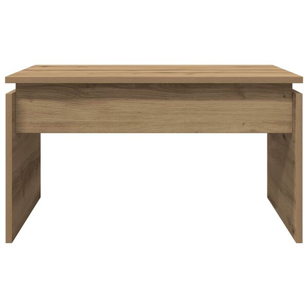 vidaXL Salontafel 68x50x38 cm bewerkt hout artisanaal eikenkleur