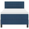 vidaXL Boxspringbed met matras met hoofdeinde Blauw 100 x 200 cm Stof