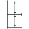 vidaXL Inloopdouchewand inklapbaar 90x190 cm ESG-glas transparant