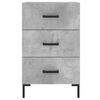 vidaXL Nachtkastje 40x40x66 cm bewerkt hout betongrijs