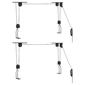 vidaXL Fietstakels met plafondbevestiging 2 st 20 kg