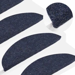 vidaXL Trapmatten zelfklevend 15 st 56x17x3 cm blauw