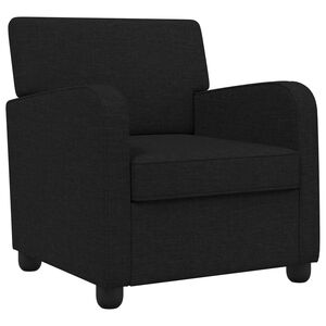 vidaXL Fauteuil Zwart Stof