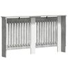 vidaXL Radiatorafdekking Beton Grijs 152 x 19 x 81,5 cm Bewerkt hout