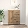 vidaXL Dressoir artisanaal eikenkleurig 69.5 x 34 x 90 cm Bewerkt hout