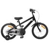 vidaXL Kinderfiets 16 Inch voor 4-6 jaar oud Zwart