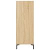 vidaXL Dressoir 34,5x32,5x90 cm bewerkt hout sonoma eikenkleurig