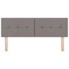 vidaXL in hoogte verstelbaar hoofdbord Taupe 144 cm Stof