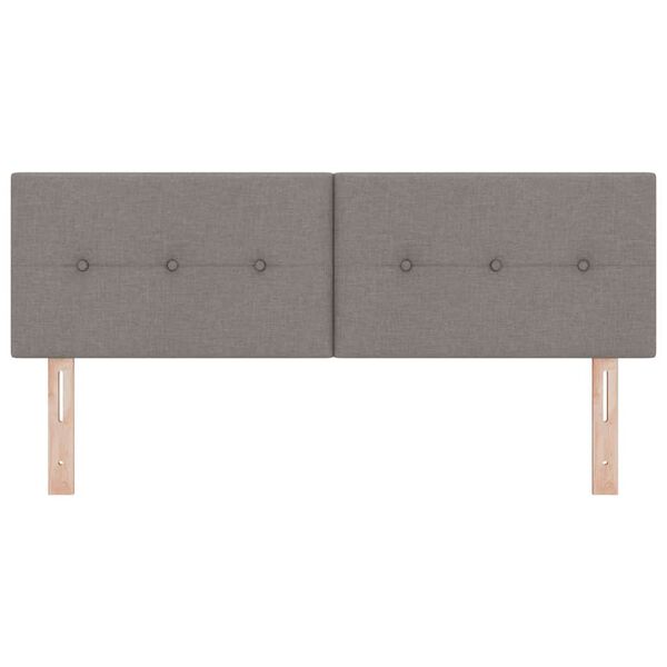 vidaXL in hoogte verstelbaar hoofdbord Taupe 144 cm Stof