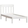 vidaXL Bedframe massief hout wit 90x190 cm
