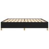 vidaXL Bedframe zonder matras stof zwart 200x200 cm