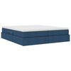 vidaXL Opbergbed met matras met matras Blauw 200 x 200 cm Polyester