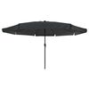 vidaXL Tuinparasol Antraciet 395 x 395 x 245 cm Polyester