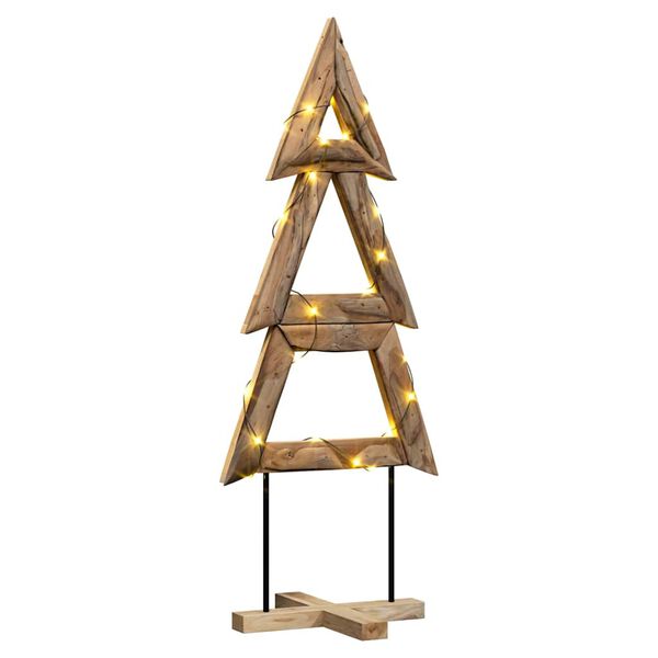 vidaXL Kerstboom met standaard Bruin 149,5 cm Massief teakhout