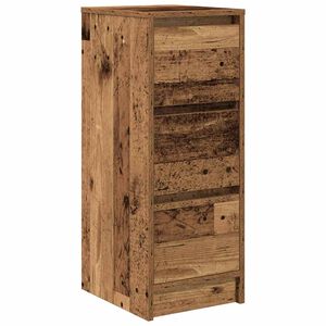 vidaXL Dressoir 29,5x34x76 cm bewerkt hout oud houtkleurig