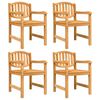 vidaXL Tuinstoelen 4 st 58x59x88 cm massief teakhout
