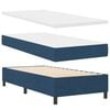 vidaXL Boxspringbed met matras met hoofdeinde Blauw 190 x 90 cm Stof