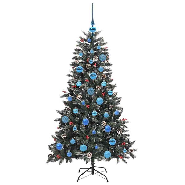 vidaXL Kunstkerstboom met 150 LED Groen 150 cm PVC en Plastic en Staal