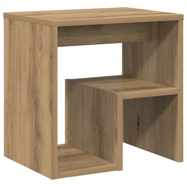 vidaXL Nachtkastjes 2 st 40x30x40 cm bewerkt hout artisanaal eiken