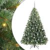 vidaXL Kunstkerstboom met 300 LED met standaard Groen 210 cm PE en PVC