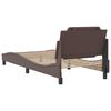 vidaXL Bedframe zonder matras "Zadar" kunstleer bruin 90x200 cm