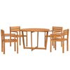 vidaXL 5-delige tuinset van massief acaciahout