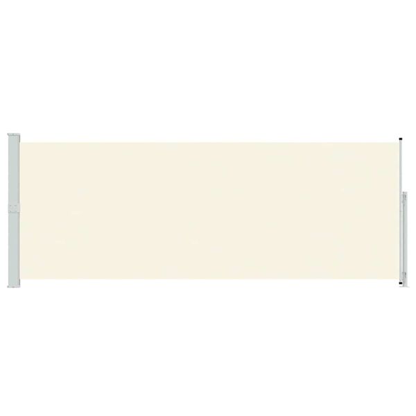 vidaXL Tuinscherm uittrekbaar 180x500 cm cr&egrave;mekleurig