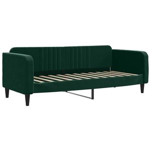 vidaXL Slaapbank 80x200 cm fluweel donkergroen