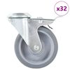 vidaXL 32 st Zwenkwielen met boutgaten 100 mm