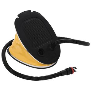 vidaXL Voetpomp 26x18 cm PP en PE grijs en geel