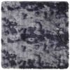vidaXL Hoogpolig vloerkleed NAVARRA 160x160 cm polyester donkergrijs